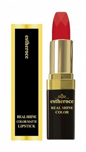 Deoproce Помада для губ матовая № 03 Ослепительно-красная Lipstick Real Shine Color Matte Dazzling Red, 1 шт 3,5 гр