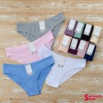 Трусы женские TOPANTY TP-1689, RIB, Bikini, БЕЖЕВЫЙ