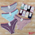 Трусы женские TOPANTY TP-10122, Bikini, СЕРЫЙ МЕЛАНЖ