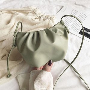 Женская сумка-хобо через плечо, мини сумка, экокожа