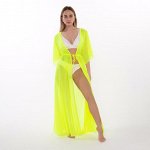 Туника пляжная женская, цвет салатовый