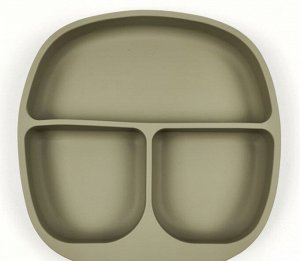 Тарелка сортер из силикона на присоске Classic цвет SAGE GREEN