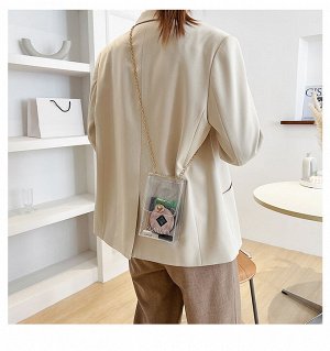Женская сумка-мини через плечо, прозрачная, летняя сумка