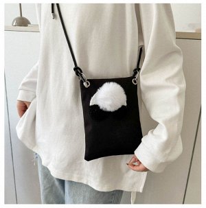 Женская сумка-мини через плечо, холщовая