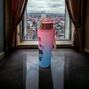 Бутылка для воды спортивная  800 мл (розовый)