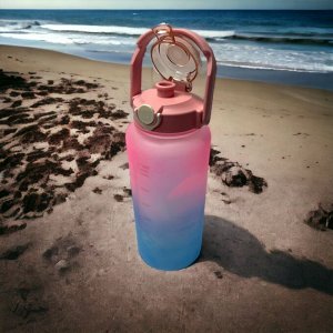 Бутылка для воды 2000 мл (розовый)