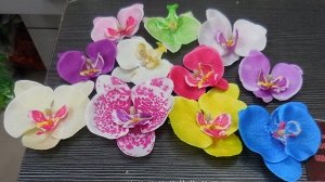 Головка орхидеи 8 см (цвета в ассортименте) (компл.=6 шт)