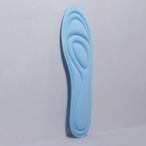 Стельки для обуви, универсальные, влаговпитывающие, 35-40 р-р, пара, цвет голубой