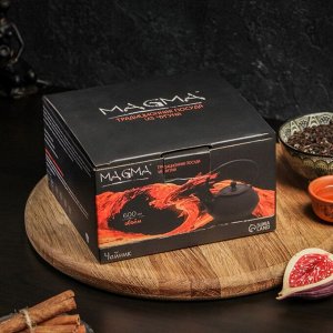 Чайник Magma «Восточная ночь», 600 мл, с ситом, эмалированный внутри, чугун, чёрный