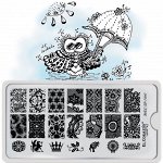 .Stamping plate by EL Corazon® 1060 прямоугольная плитка 6*12см
