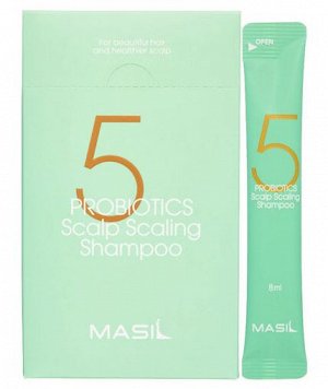 Шампунь с пробиотиками для глубокого очищение Masil 5 Probiotics Scalp Scaling Shampoo 8мл*1шт