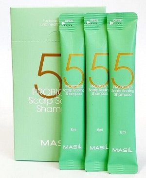 Шампунь с пробиотиками для глубокого очищение Masil 5 Probiotics Scalp Scaling Shampoo 8мл*1шт