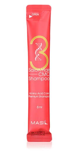 Шампунь восстанавливающий с керамидами Masil 3 Salon Hair CMC Shampoo 8мл*20шт