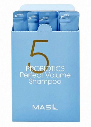 Шампунь с пробиотиками для объема волос Masil 5 Probiotics Perfect Volume Shampoo 8мл*1шт