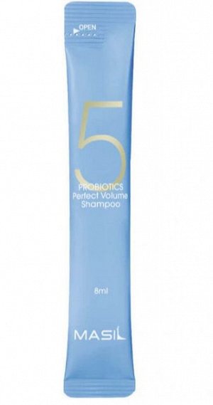 Шампунь с пробиотиками для объема волос Masil 5 Probiotics Perfect Volume Shampoo 8мл*1шт