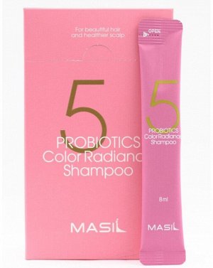 Шампунь с пробиотиками для защиты цвета Masil 5 Probiotics Color Radiance Shampoo 8мл*20шт