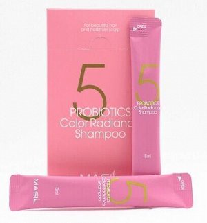 Шампунь с пробиотиками для защиты цвета Masil 5 Probiotics Color Radiance Shampoo 8мл*1шт