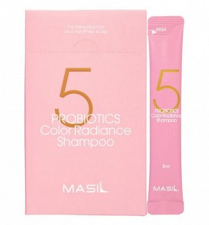 Шампунь с пробиотиками для защиты цвета Masil 5 Probiotics Color Radiance Shampoo 8мл*1шт