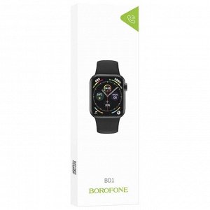 Смарт-часы Borofone BD1, 1,69", 240 * 280, IP67, BT5.0, 200 мАч, поддержка вызова, черные