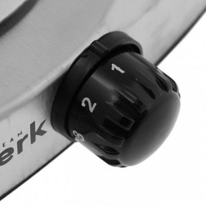 Плитка электрическая Gelberk GL-115, 1500 Вт, 1 конфорка, серебристая