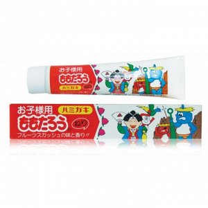 "Fudo Kagaku" "Момотаро" Зубная паста для защиты от кариеса и зубного камня отбеливающая с ароматом фруктов 80г