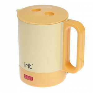 Чайник электрический Irit IR-1603, пластик, 0.5 л, 400 Вт, оранжевый