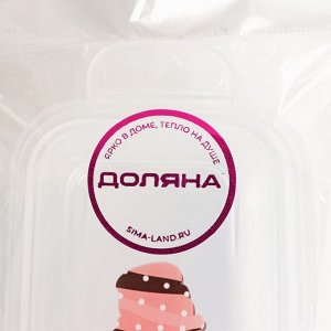 Футляр для столовых приборов Доляна, 24x7.5x3.8 см, прозрачный, рисунок МИКС