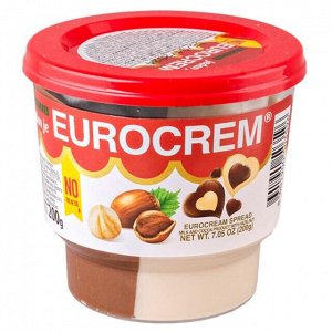 Крем-паста EUROCREM Milk &amp; Kakao, Hazelnut 200 г пл/б