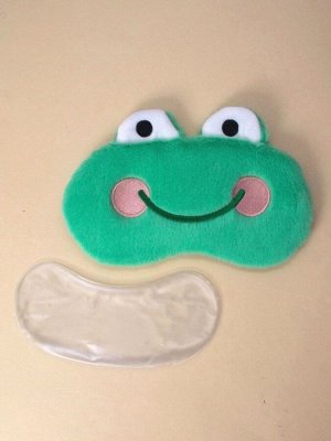 Маска для сна гелевая "Baby frog", green