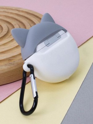 Чехол для AirPods Pro "Angry huskies", grey