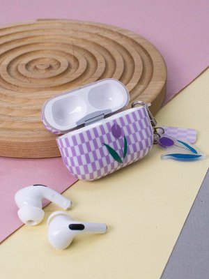 Чехол для AirPods Pro "Flower", purple