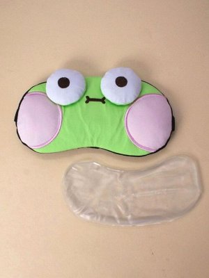 Маска для сна гелевая "Head frog", green