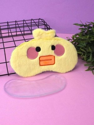 Маска для сна гелевая "Baby duck", yellow