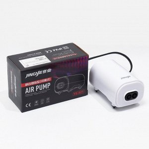 Компрессор для аквариума JINGYE YE-921, бесшумный, с регулировкой мощности, 2x3,4 л/мин, 3Вт