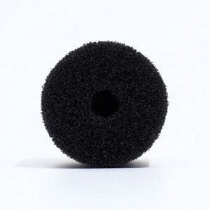Губка круглая № 2, среднепористая 30 PPI, 6 х 6 х 12 см, черная