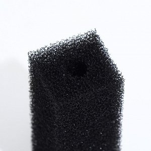Губка прямоугольная для фильтра № 1, ретикулированная 30 PPI, 4 х 4,5 х 11 см, черная