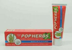 POP Herbs Bamboo charcoal & Salt Toothpaste Зубная паста