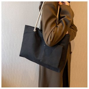 Женская сумка-тоут на плечо, холщовая, большая летняя сумка, пляжная сумка