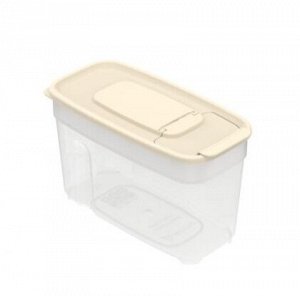 Контейнер для сыпучих продуктов 1л (170×85×105мм) (слоновая кость)