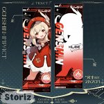 Закладка &quot;Genshin&quot; Кли 7х21см
