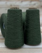 Пряжа для вязания  100 гр., Folco 50% меринос 50% акрил 1400м/100г Темно-зеленый меланж