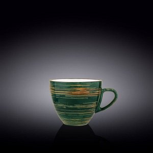 Чашка Wilmax Spiral, 300 мл, цвет зелёный