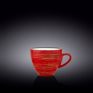 Чашка Wilmax Spiral, 300 мл, цвет красный