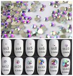 Камни в полоску Голография( по размерам) SS1-Ss6 1440 шт .