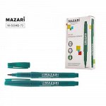 Маркер перманентный 1.5мм &quot;BELAR&quot; зеленый M-5004B-73 Mazari {Китай}