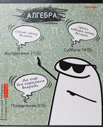 Тетрадь 48л &quot;Школьные мемасики&quot; по алгебре 48-9646 Проф-Пресс {Россия}