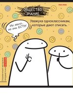 Тетрадь 48л &quot;Школьные мемасики&quot; по обществознанию 48-9657 Проф-Пресс {Россия}