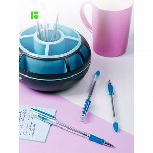 Ручка шариковая Berlingo ""I-10"" синяя, 0,4мм, грип