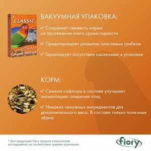 FIORY корм для средних попугаев Classic 650 г