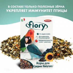 FIORY корм для средних попугаев Parrocchetti African 800 г